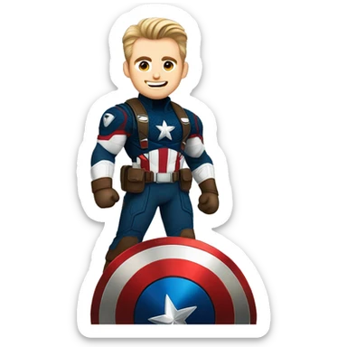 Chris evans as captain america sticker