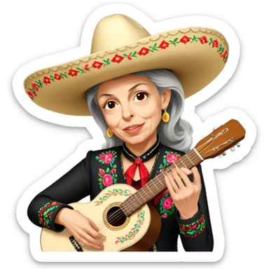 Mariachi Guitarist sticker