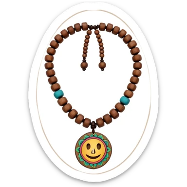 hippie necklace sticker