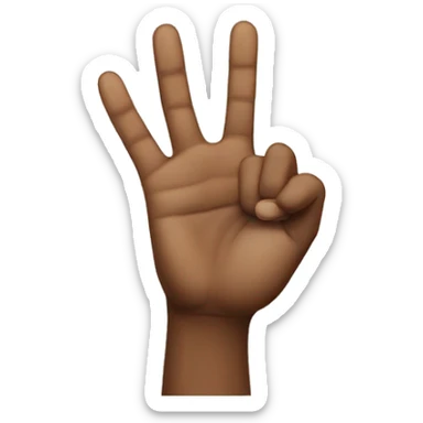 Hand sign west side sticker