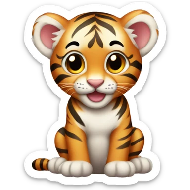 Baby tiger sticker