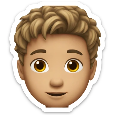 2 year old player who looks like Messi playing ball sticker