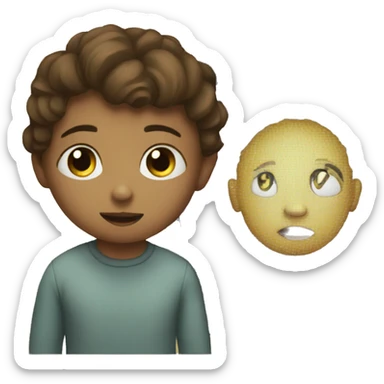 Child hypnotized by TV sticker