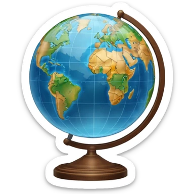 globe  sticker