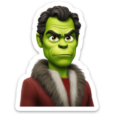 henry cavill as grinch sticker