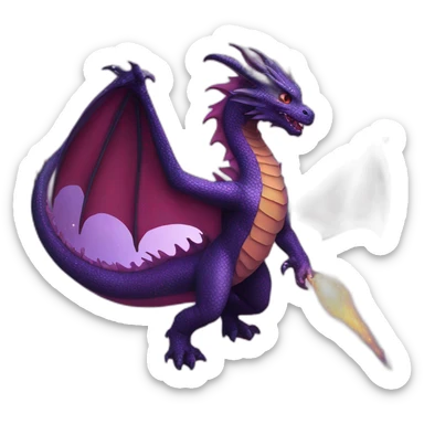 dragon space galaxy sticker