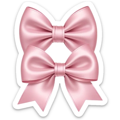 Light pink bows sticker