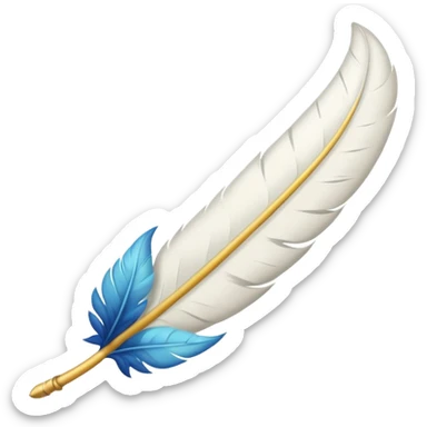 Une plume à écrire sticker