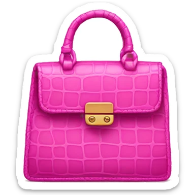 Pink croc bag sticker