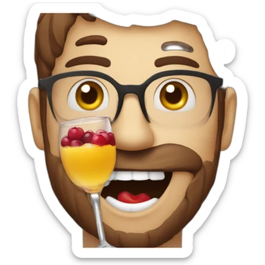 Jamy gourmand qui boit une sangria sticker