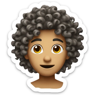 Heartless curls  sticker