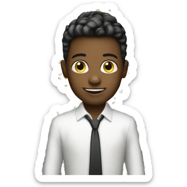 successful young white boy millionaire sticker