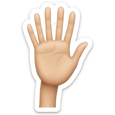 beautiful woman hand saying hi sticker