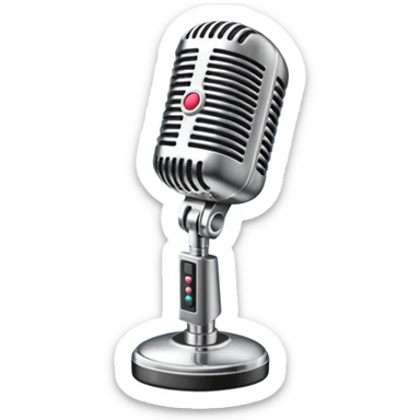 microphone for group karaoke  sticker