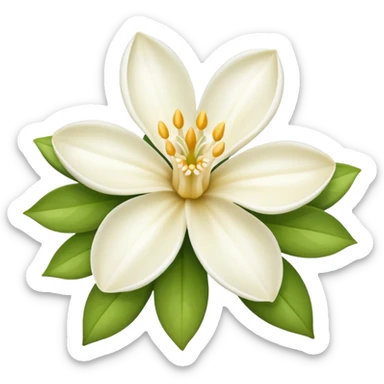 vanilla flower sticker