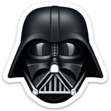 darth vader helmet sticker