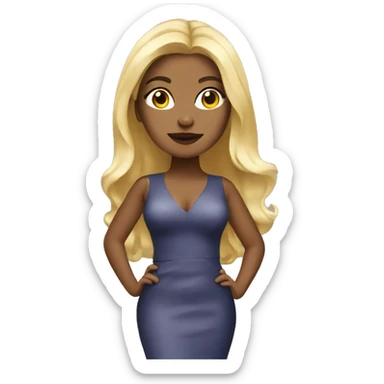  thick blonde chic sticker