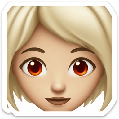 mysterious girl with red eyes sticker