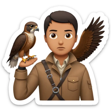 the falcon cannot hear the falconer sticker