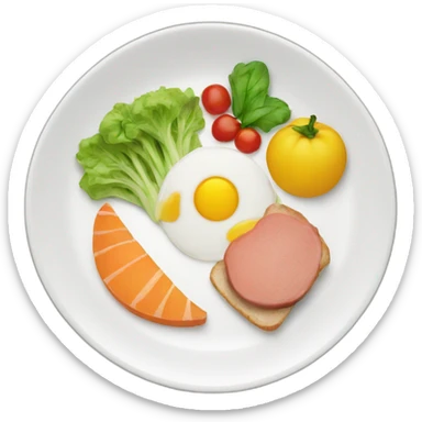 food plate sticker