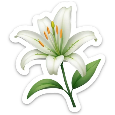 Lily flower emoji  sticker