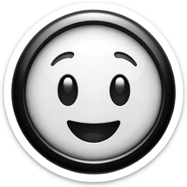 the classic fast forward emoji ⏩  in black and white sticker