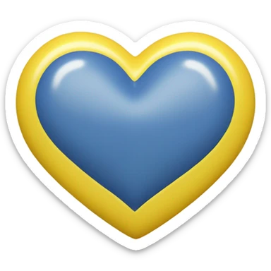 Yellow heart  sticker
