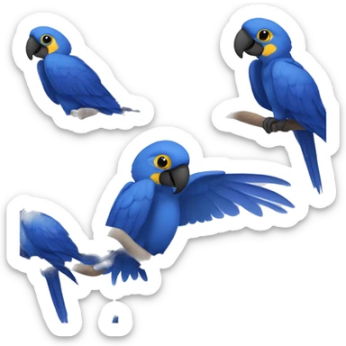 Hyacinth macaw  sticker