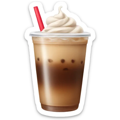 Iced coffee sticker