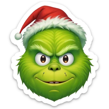 grinch sticker