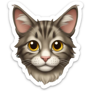 Mainecoon cat sticker