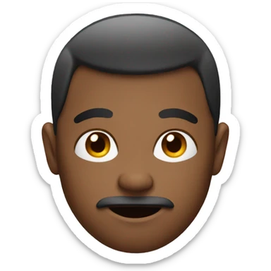 a bean with a half hair cut sticker