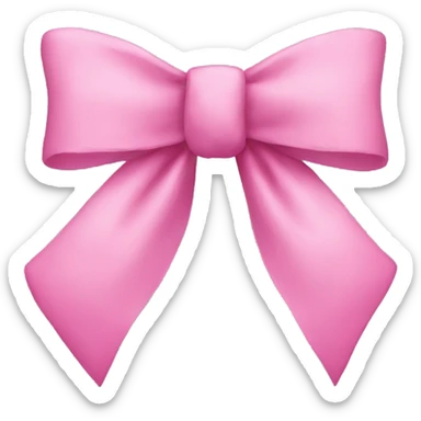 pink bow sticker