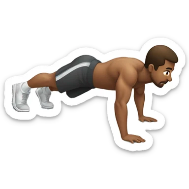 a guy do push up sticker