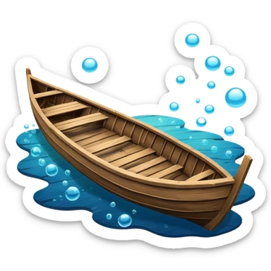 underwater row boat sticker