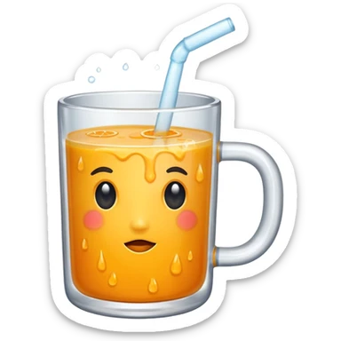 I want a mug of juice for the gym. sticker