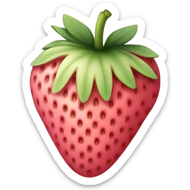 Light pink strawberry sticker