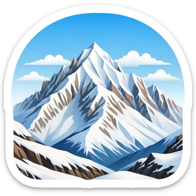 Caucasus mountains representing Dagestan sticker