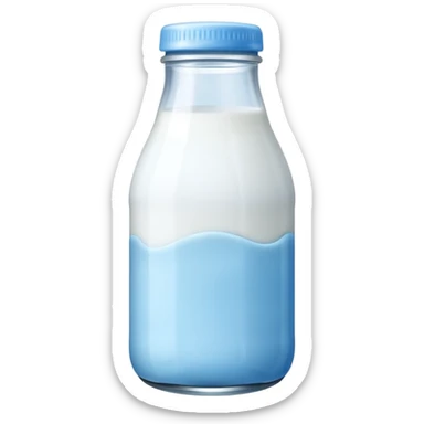 baby Milk bottle blue sticker