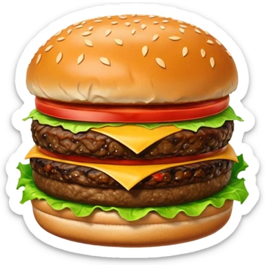 burger looks cold and not delicious sticker