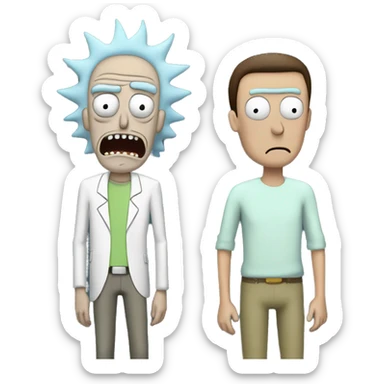 Rick and morty  sticker
