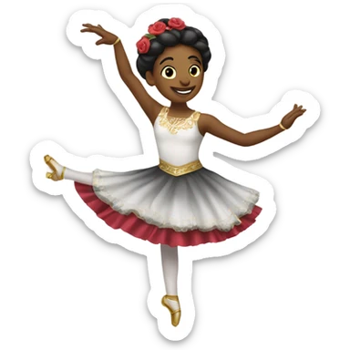 Bailarín de danza folclórica  sticker