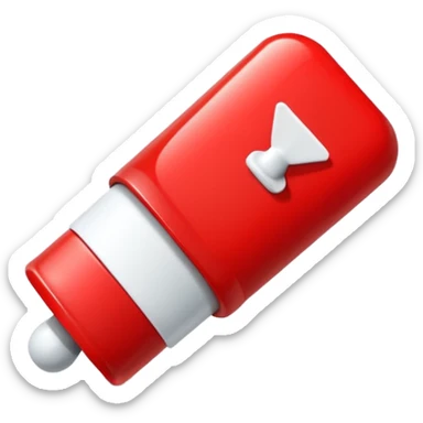 Red YouTube subscribe button with bell icon sticker