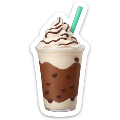 Chocolate boba shake sticker
