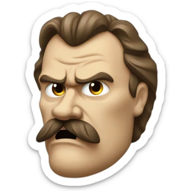 Angry Nietzsche sticker