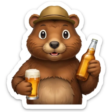 Beavers Drink Beer
 sticker