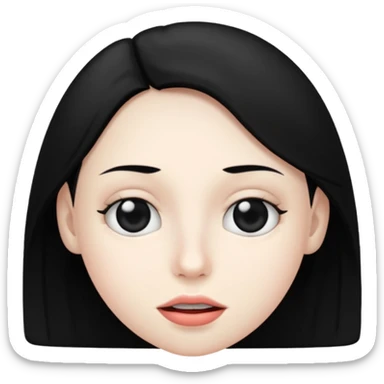 make this emoji 😵 black but the eyes and the mouth should be withe no it should be the same sticker