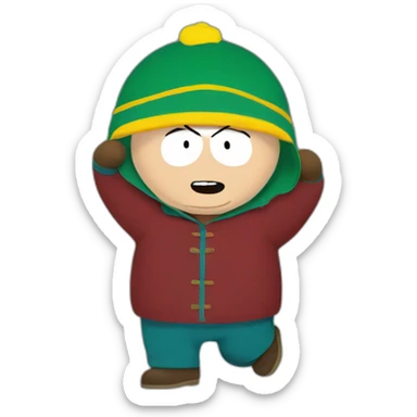 Cartman dance sticker