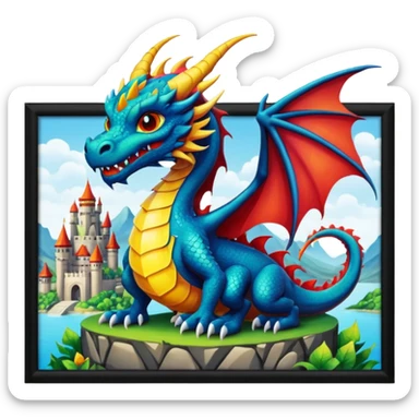 Dragon city sticker