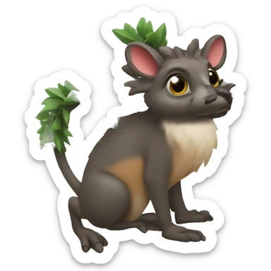 Rata navideña  sticker